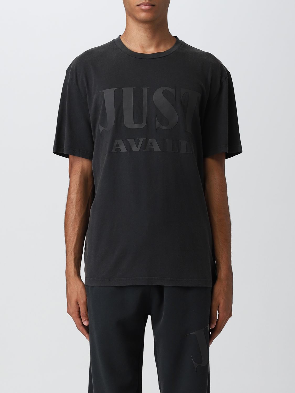 JUST CAVALLI: t-shirt for man - Black | Just Cavalli t-shirt ...