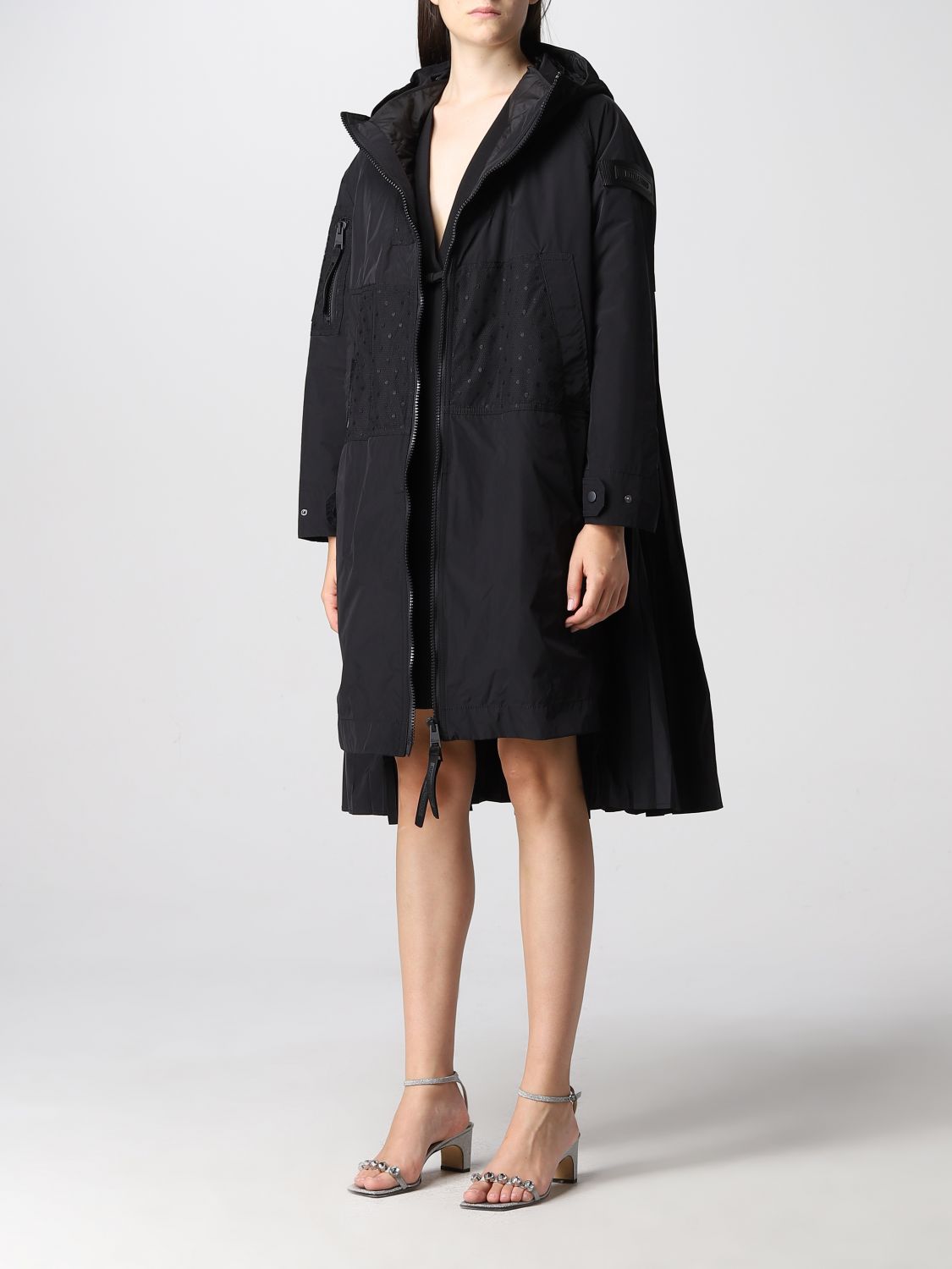 Womens Clothing Coats Short coats RED Valentino Synthetic Coat in Black 
