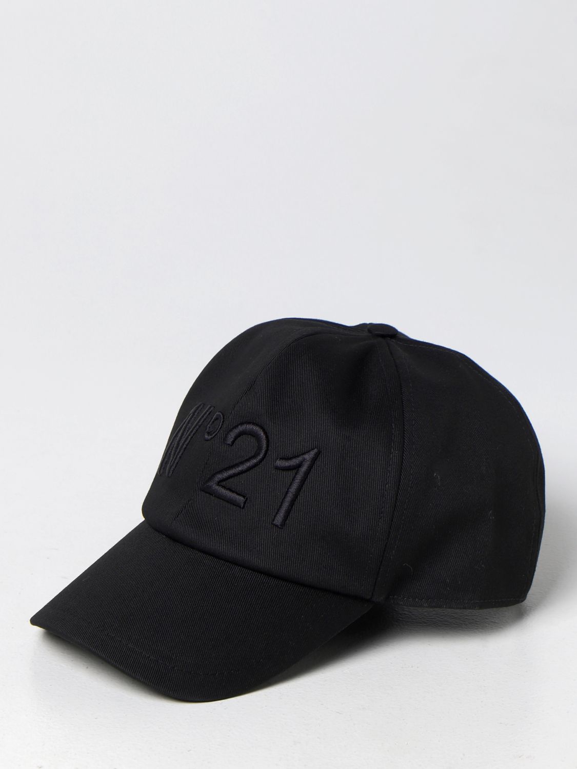 Hat N° 21: N ° 21 baseball cap in cotton black 1