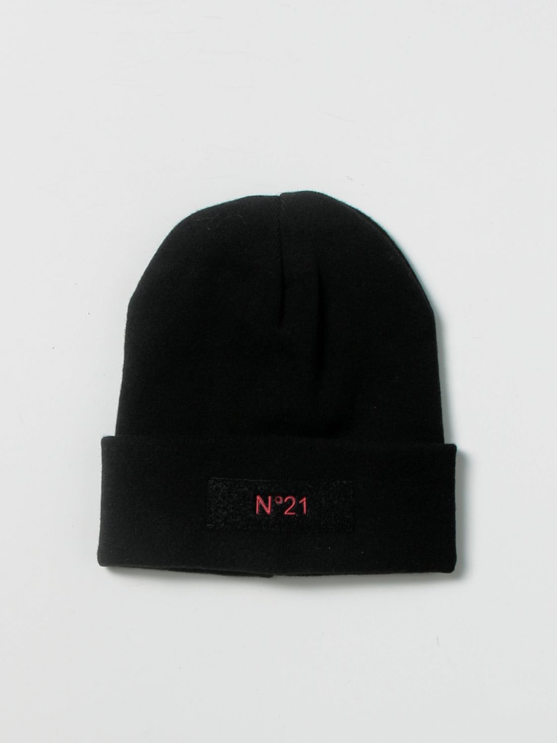 Cappello N° 21: Cappello a berretto N° 21 in lana nero 1