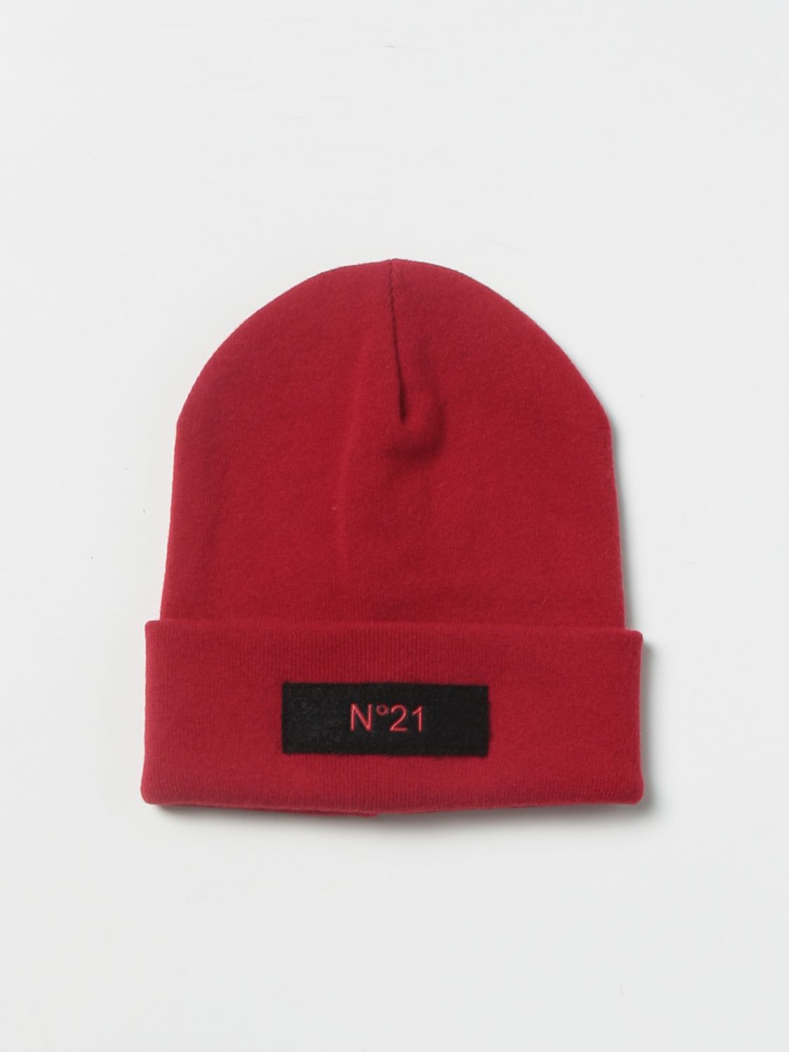 Cappello N° 21: Cappello a berretto N° 21 in lana rosso 1