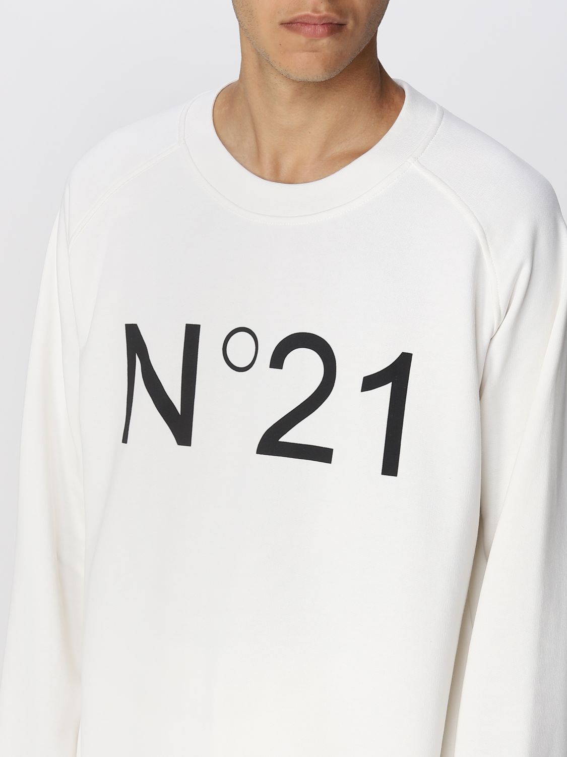 N° 21 Outlet: sweatshirt for - White | N° 21 E0344063 online on GIGLIO.COM