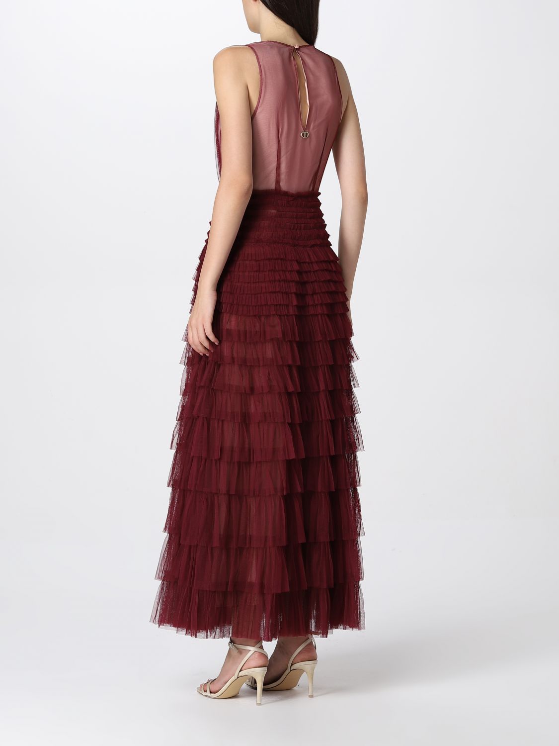 Dress Twinset: Twinset dress for women burgundy 2