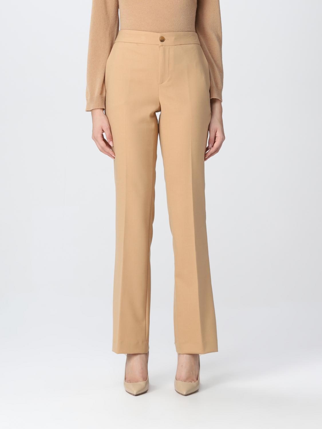 Twinset Pants Women Color Camel ModeSens
