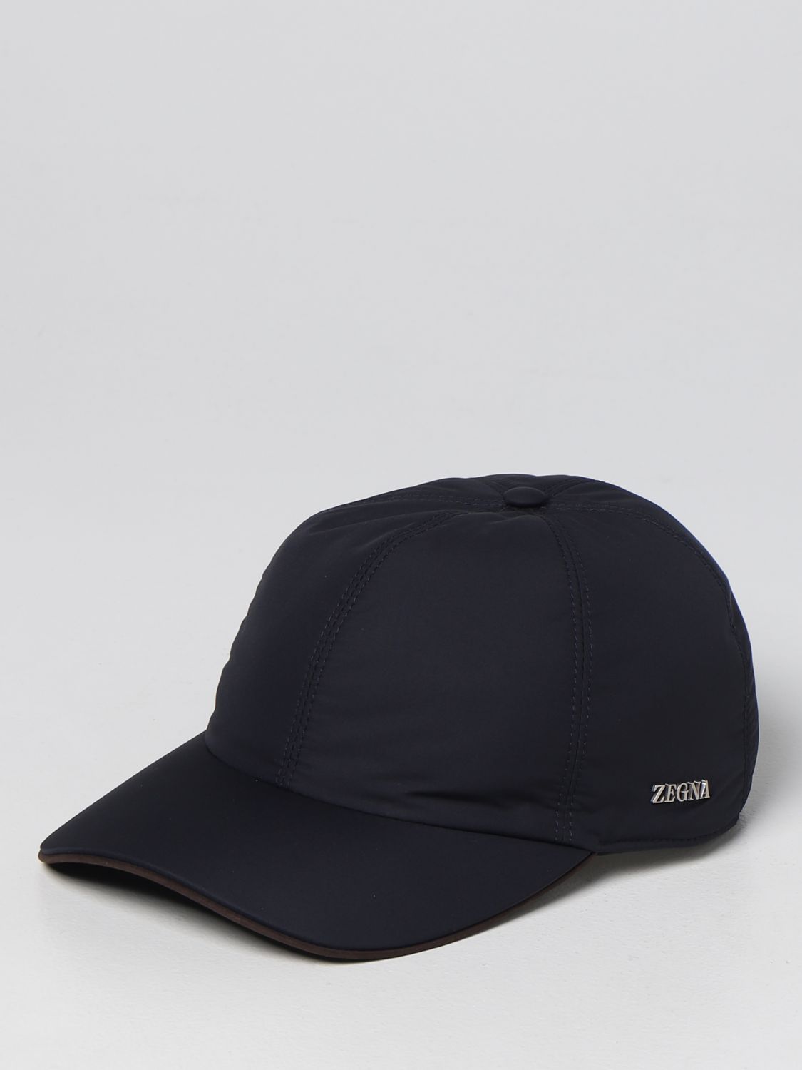 Cappello Zegna: Cappello da baseball Zegna in tessuto tecnico blue navy 1