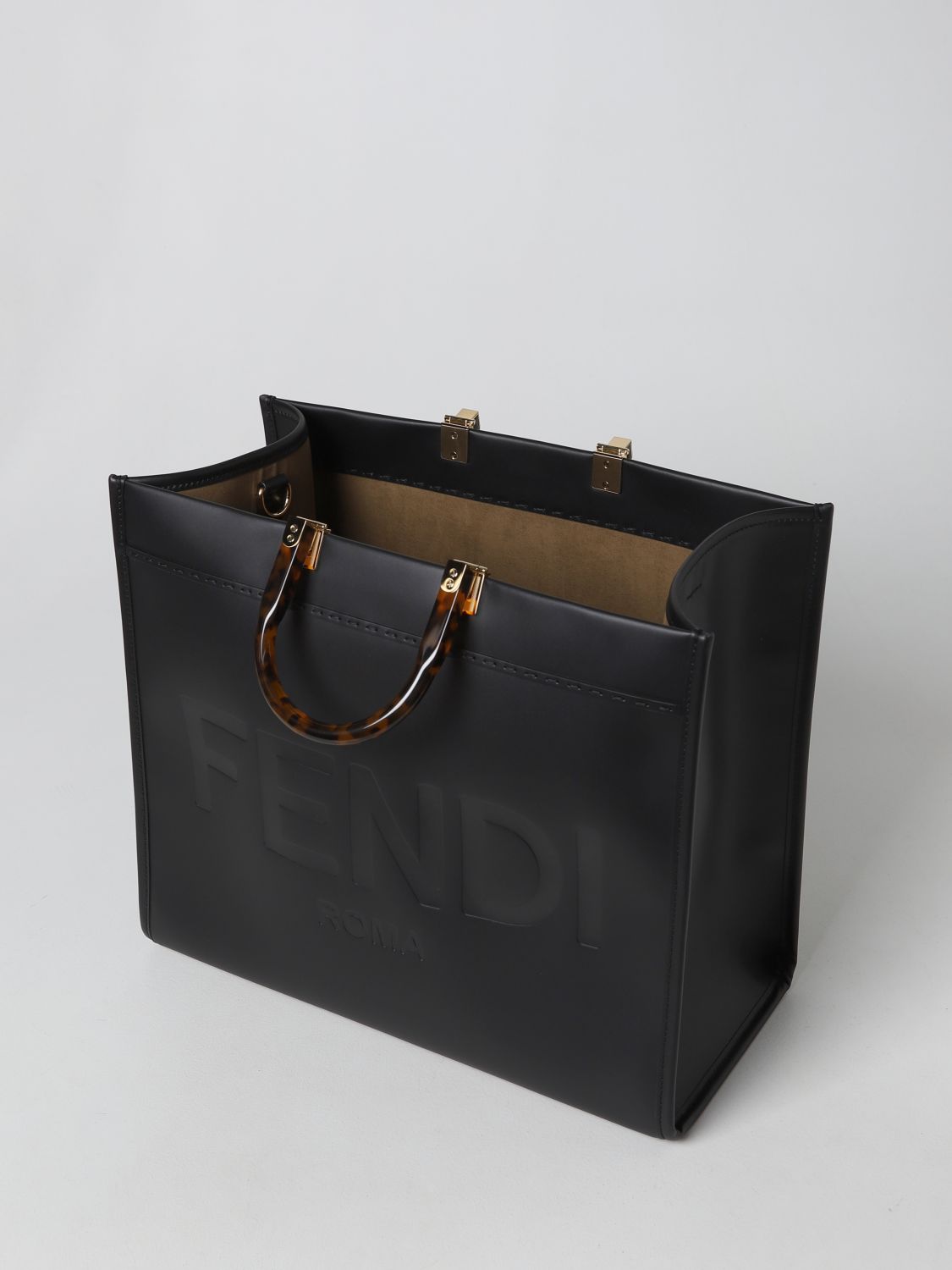 FENDI: tote bags for women - Leather  Fendi tote bags 8BH372ABVL online at