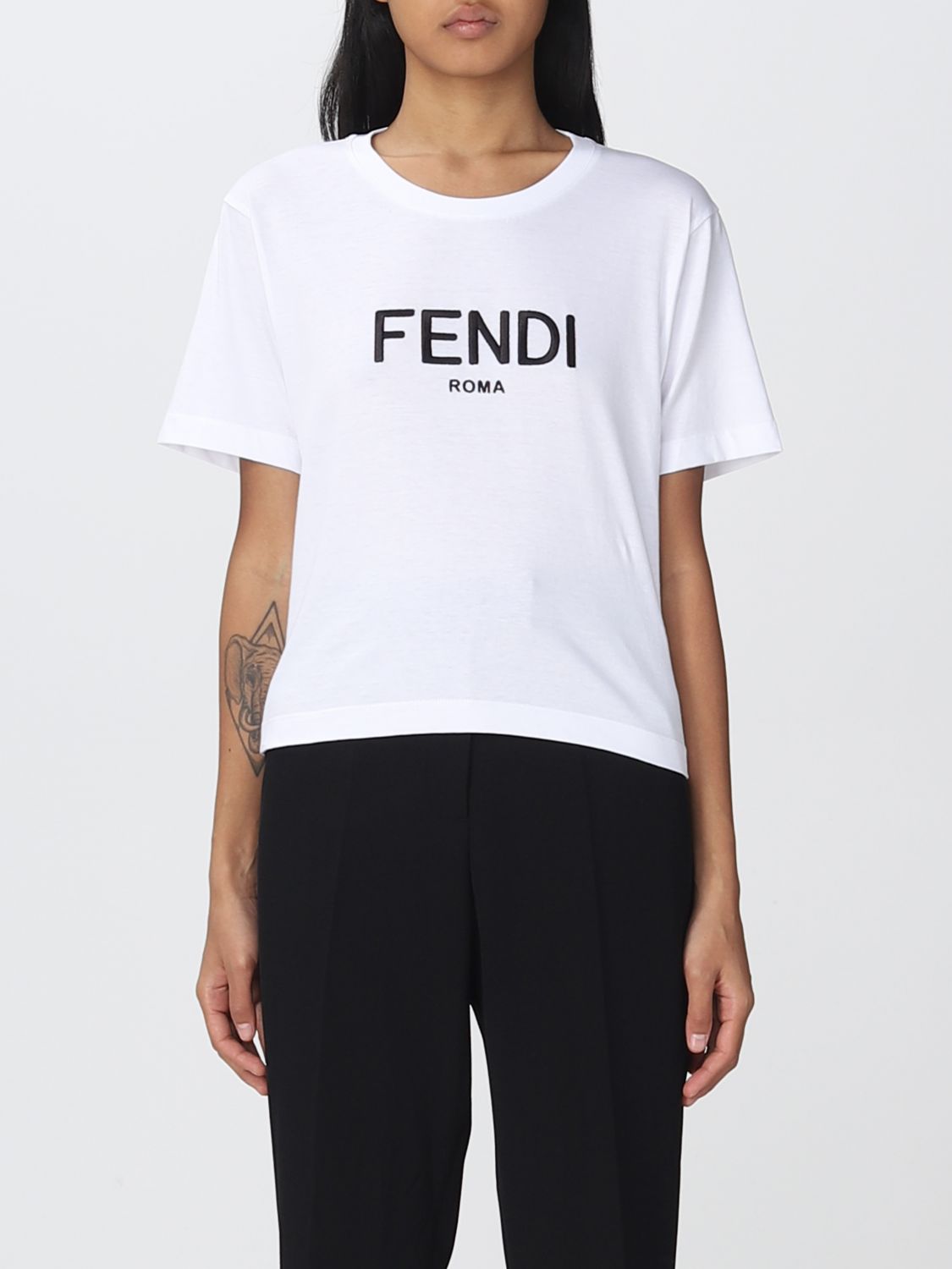 FENDI：Tシャツ レディース - ホワイト | GIGLIO.COMオンラインのFendi