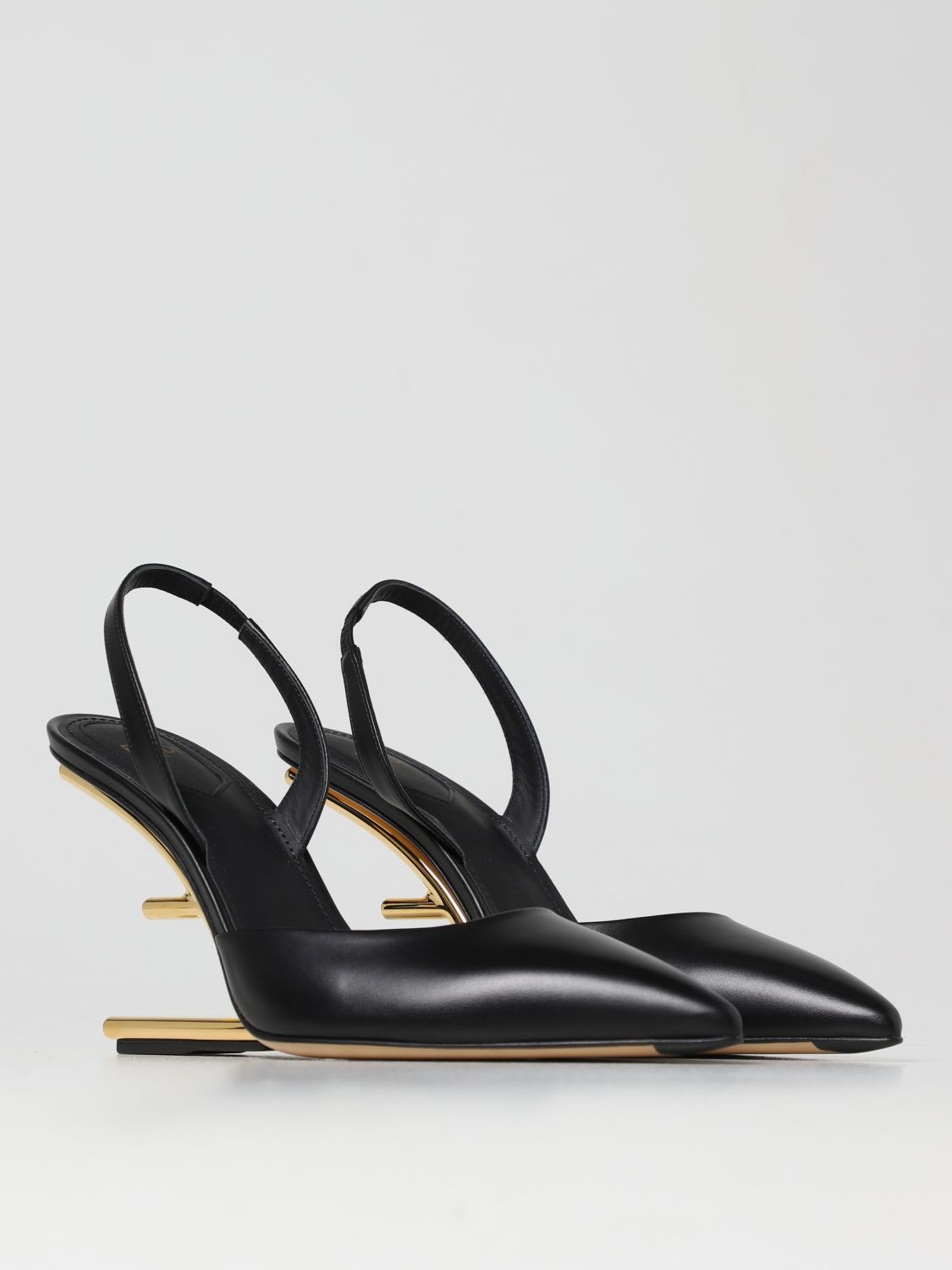 High heel shoes Fendi: Fendi high heel shoes for woman black 2