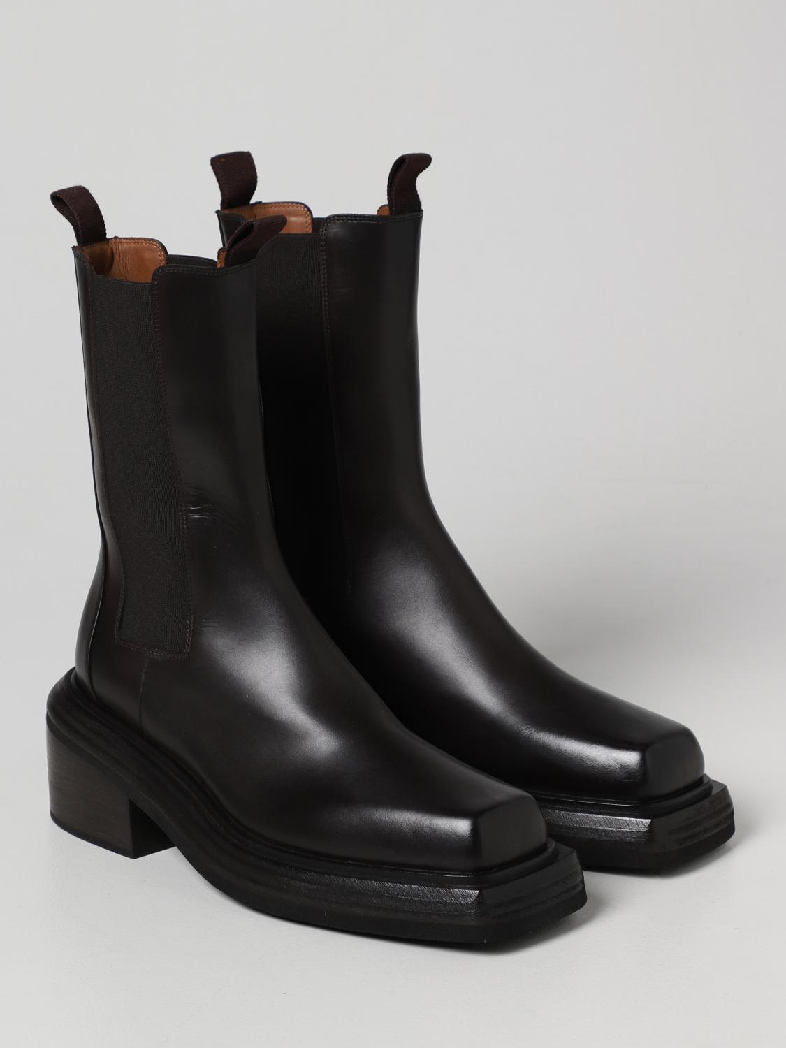Flat booties Marsèll: Marsèll Cassetto boot in calfskin dark 2
