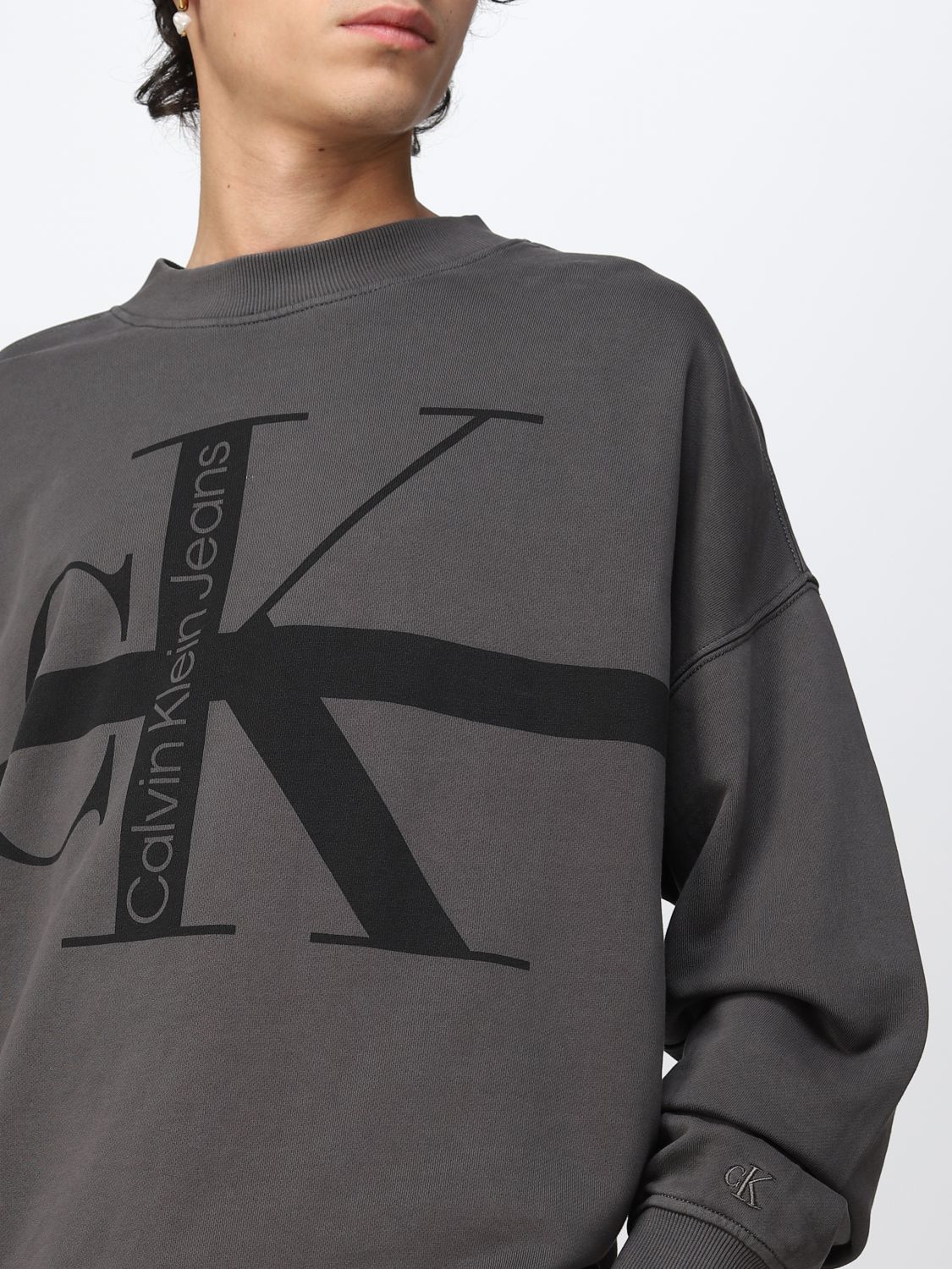 CALVIN KLEIN JEANS: sweatshirt for men - Grey | Calvin Klein Jeans  sweatshirt J30J321881 online on 