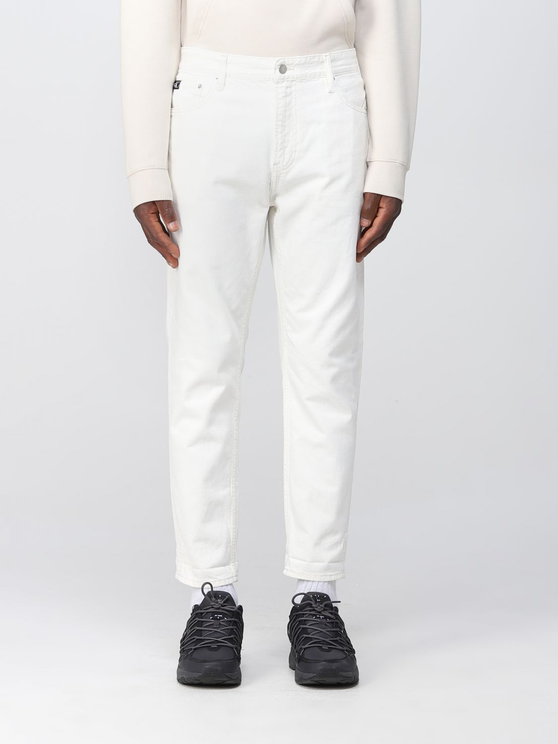 CALVIN KLEIN JEANS: jeans for man - White | Calvin Klein Jeans jeans ...