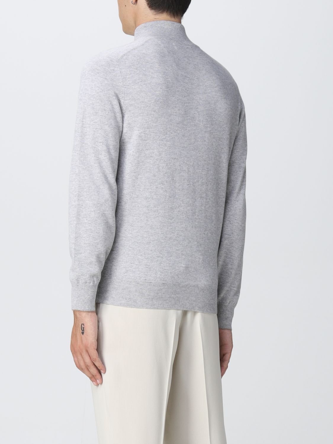 BRUNELLO CUCINELLI: Sweater men - Grey | Sweater Brunello Cucinelli ...