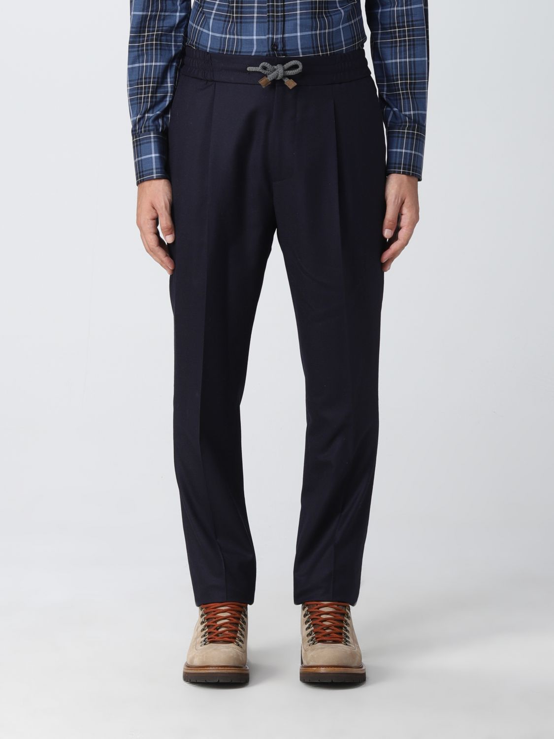 Trousers Brunello Cucinelli: Brunello Cucinelli trousers for men blue 1