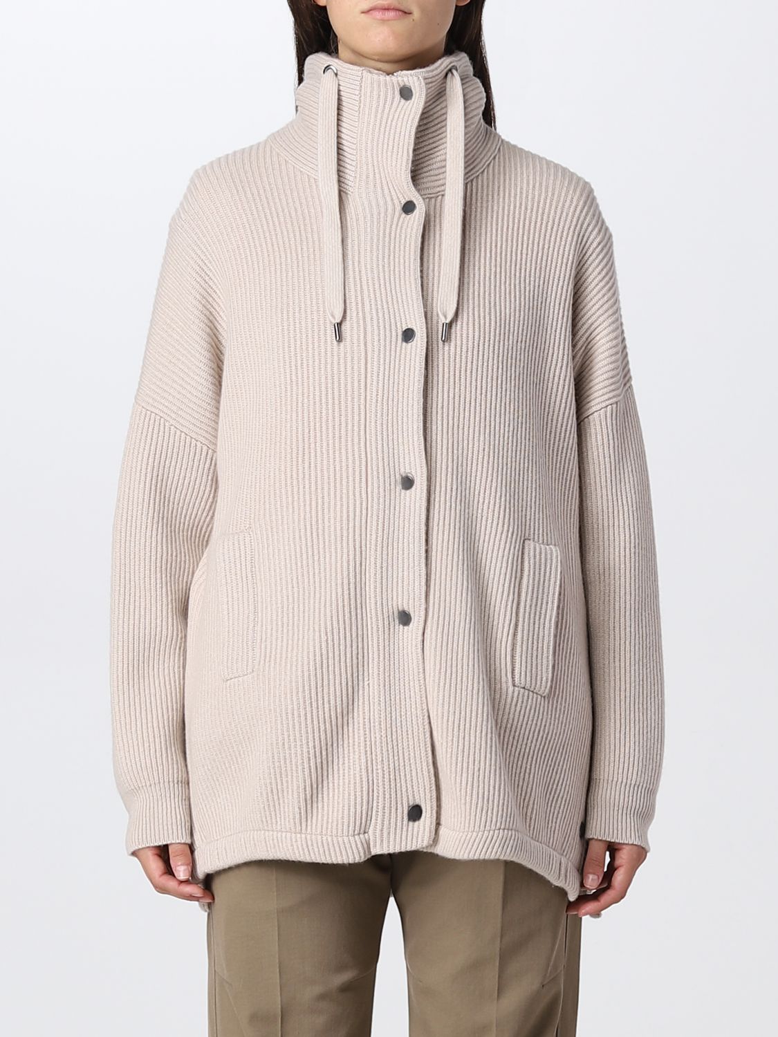 Shop BRUNELLO CUCINELLI Casual Style Wool Cashmere Rib Blended Fabrics Long  Sleeves by HANAYOU