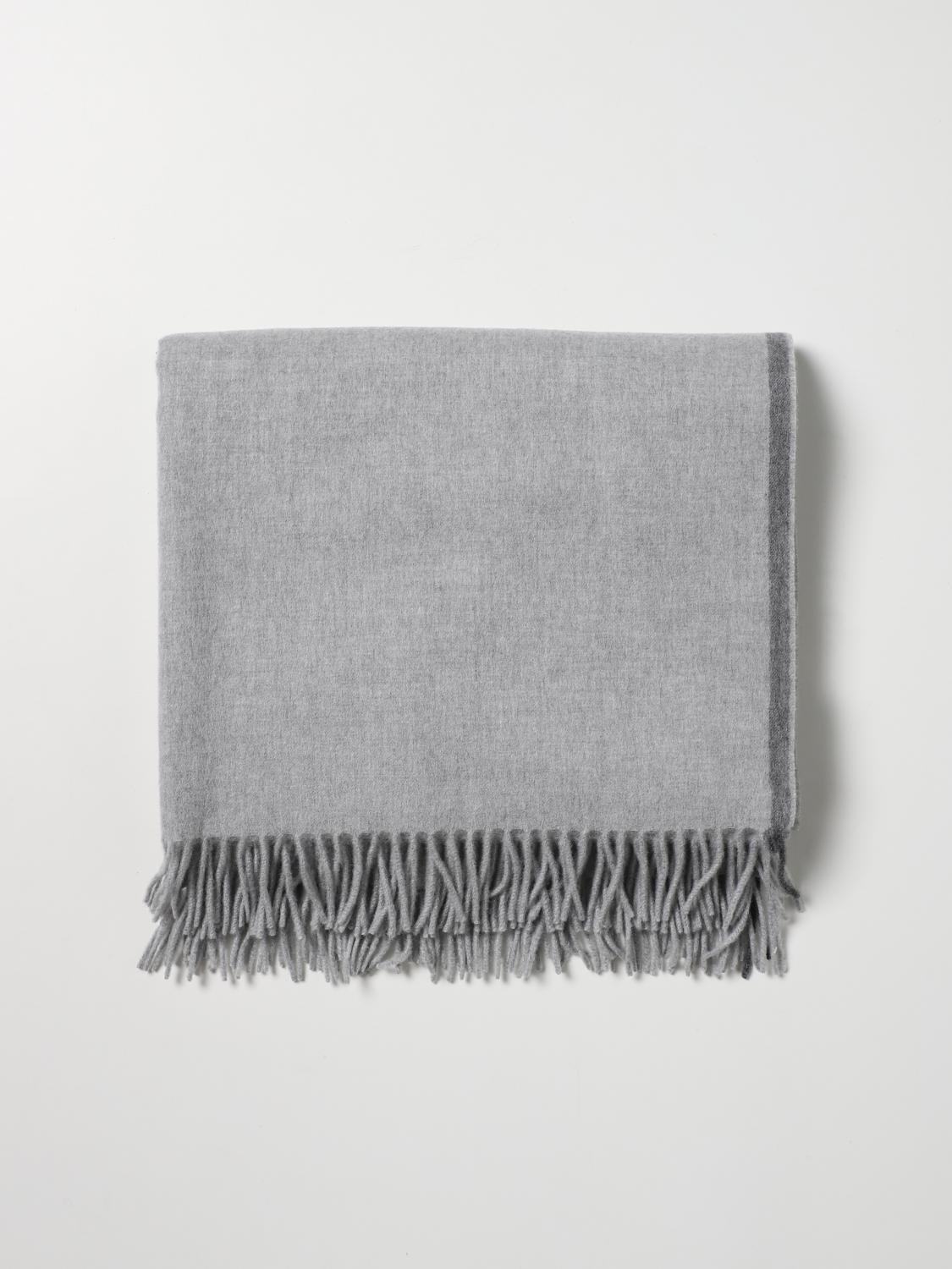 Brunello Cucinelli Cashmere Blanket In Gray