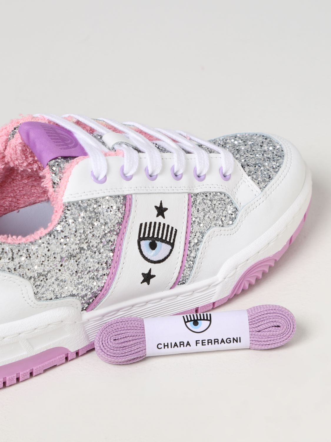 Chiara Ferragni chunky sneaker in ice white