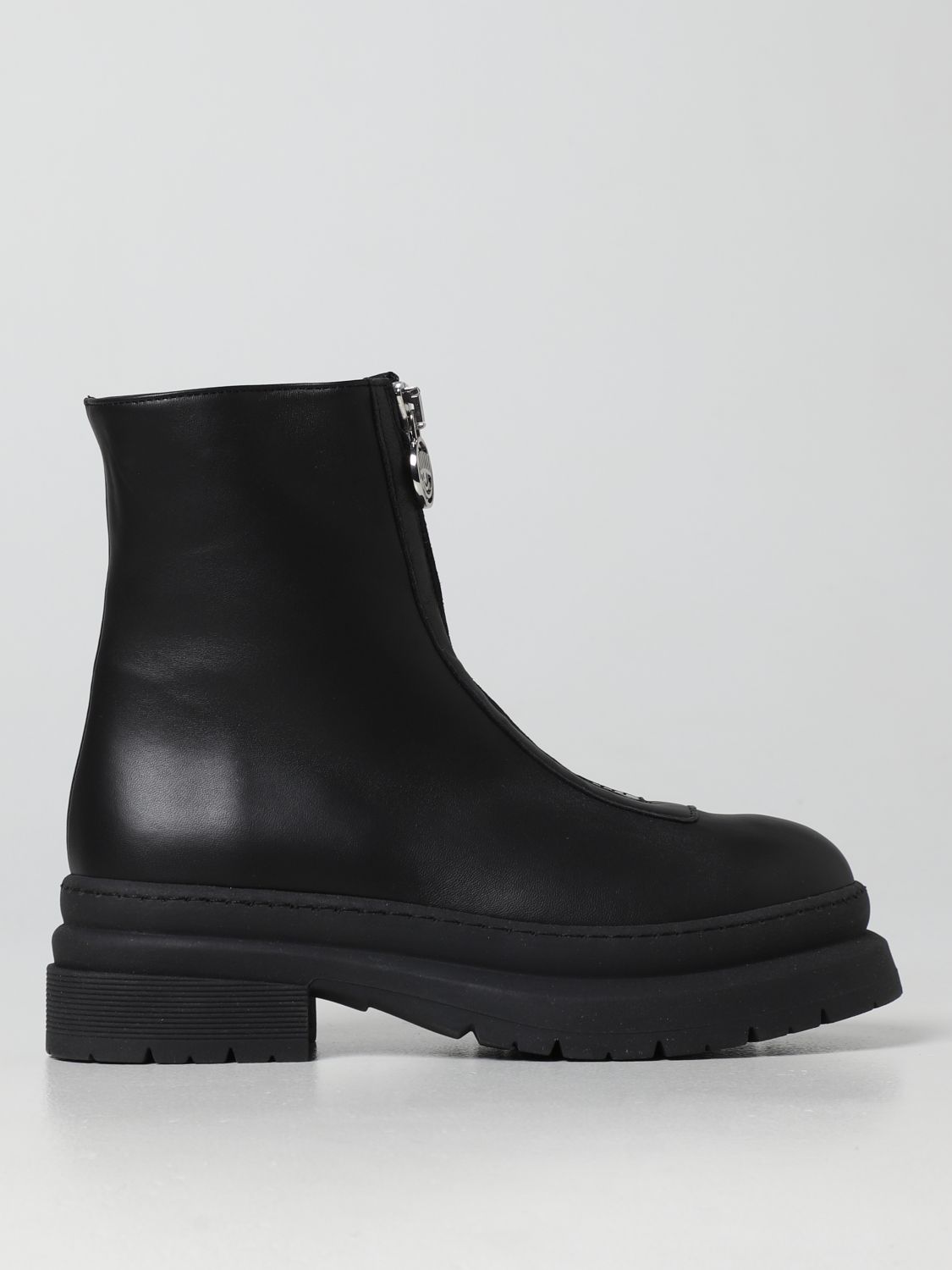 Chiara Ferragni Leather Gummy Ankle Boots In Black | ModeSens