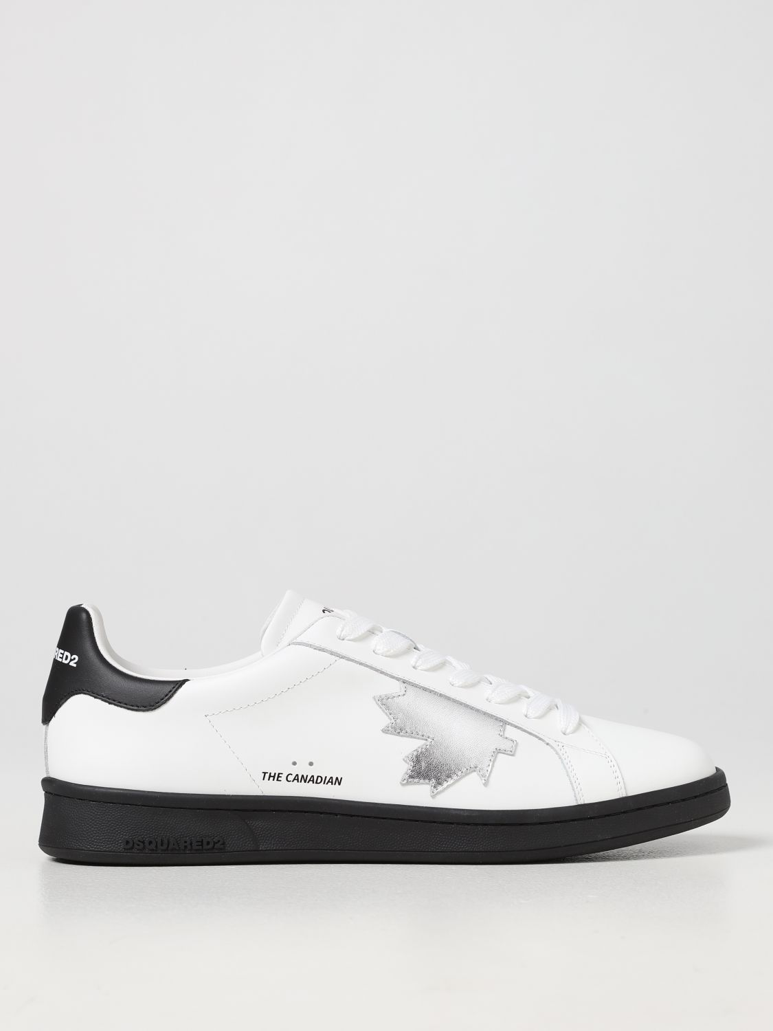 Sneakers Dsquared2: Dsquared2 leather boxer sneakers white 1