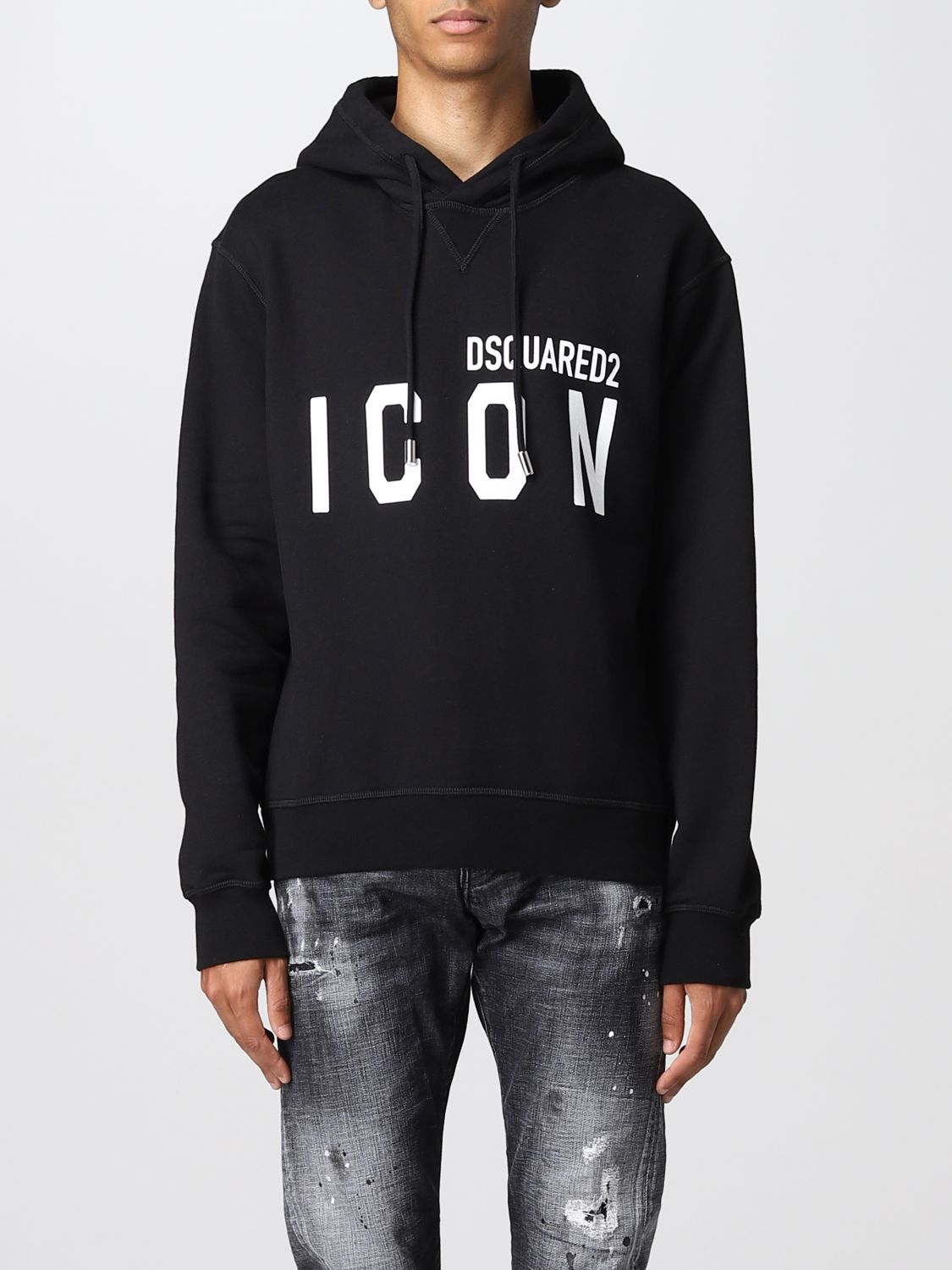 Sweatshirt Dsquared2: Icon Dsquared2 cotton sweatshirt black 1