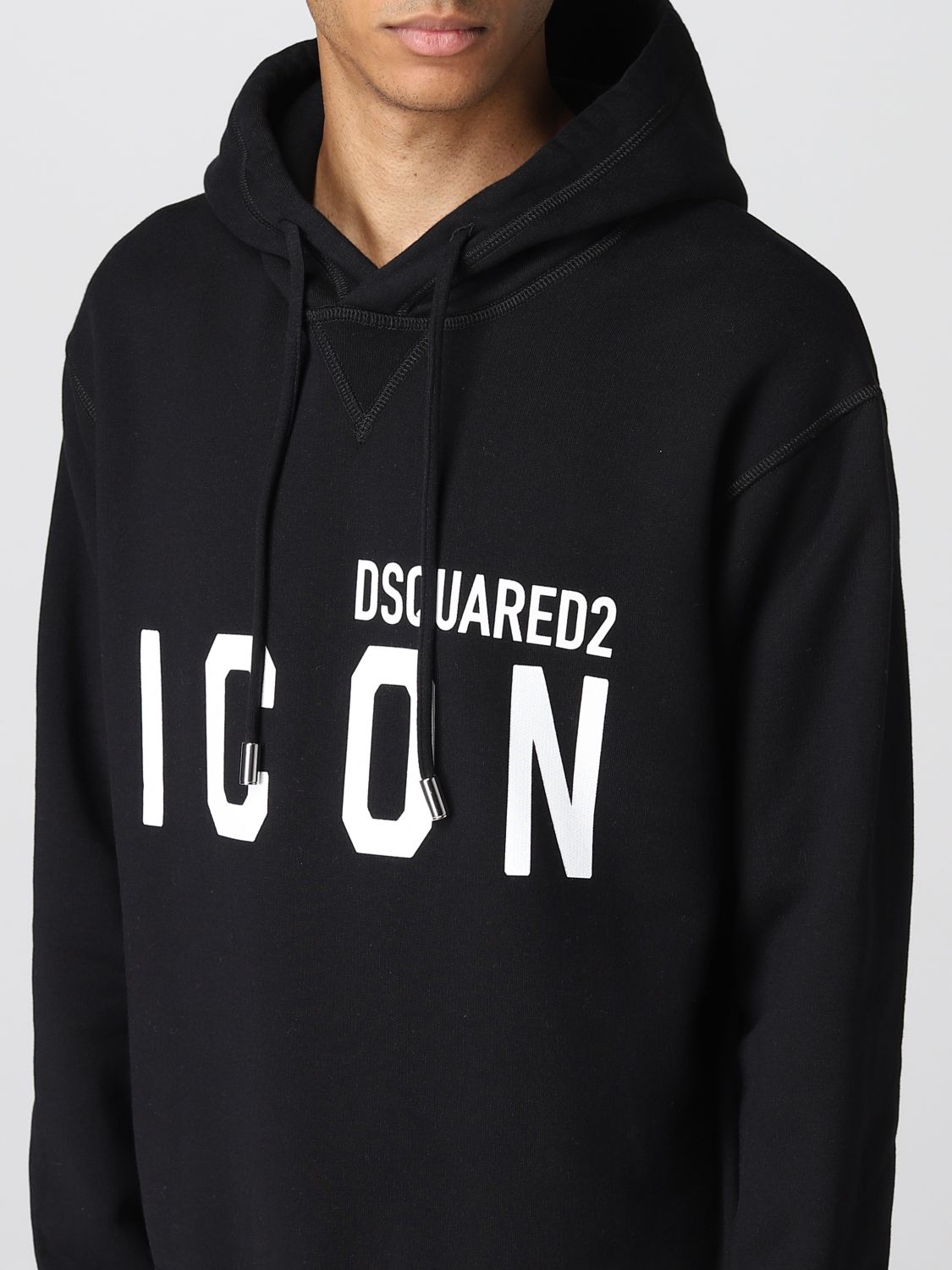 Sweatshirt Dsquared2: Icon Dsquared2 cotton sweatshirt black 3