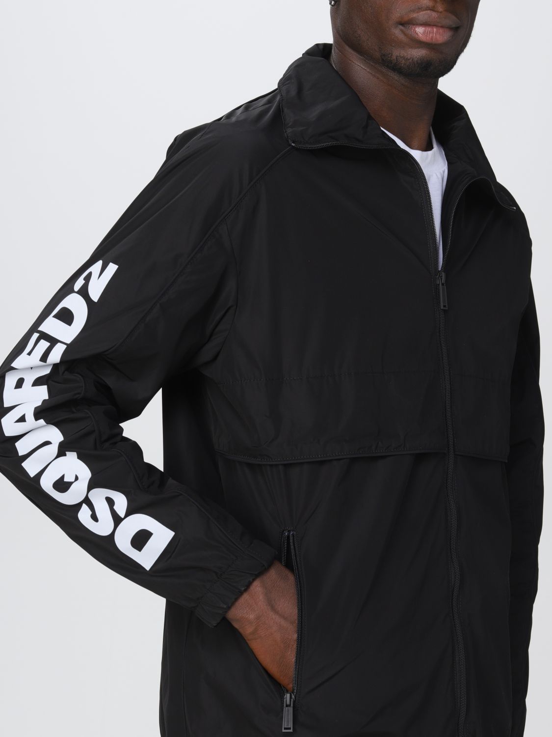 Dsquared2 Outlet: jacket for man - Black | Dsquared2 jacket ...