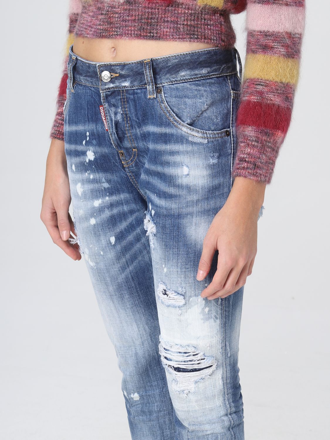 onderbreken einde Intentie DSQUARED2: jeans for woman - Stone Washed | Dsquared2 jeans S72LB0570S30309  online on GIGLIO.COM