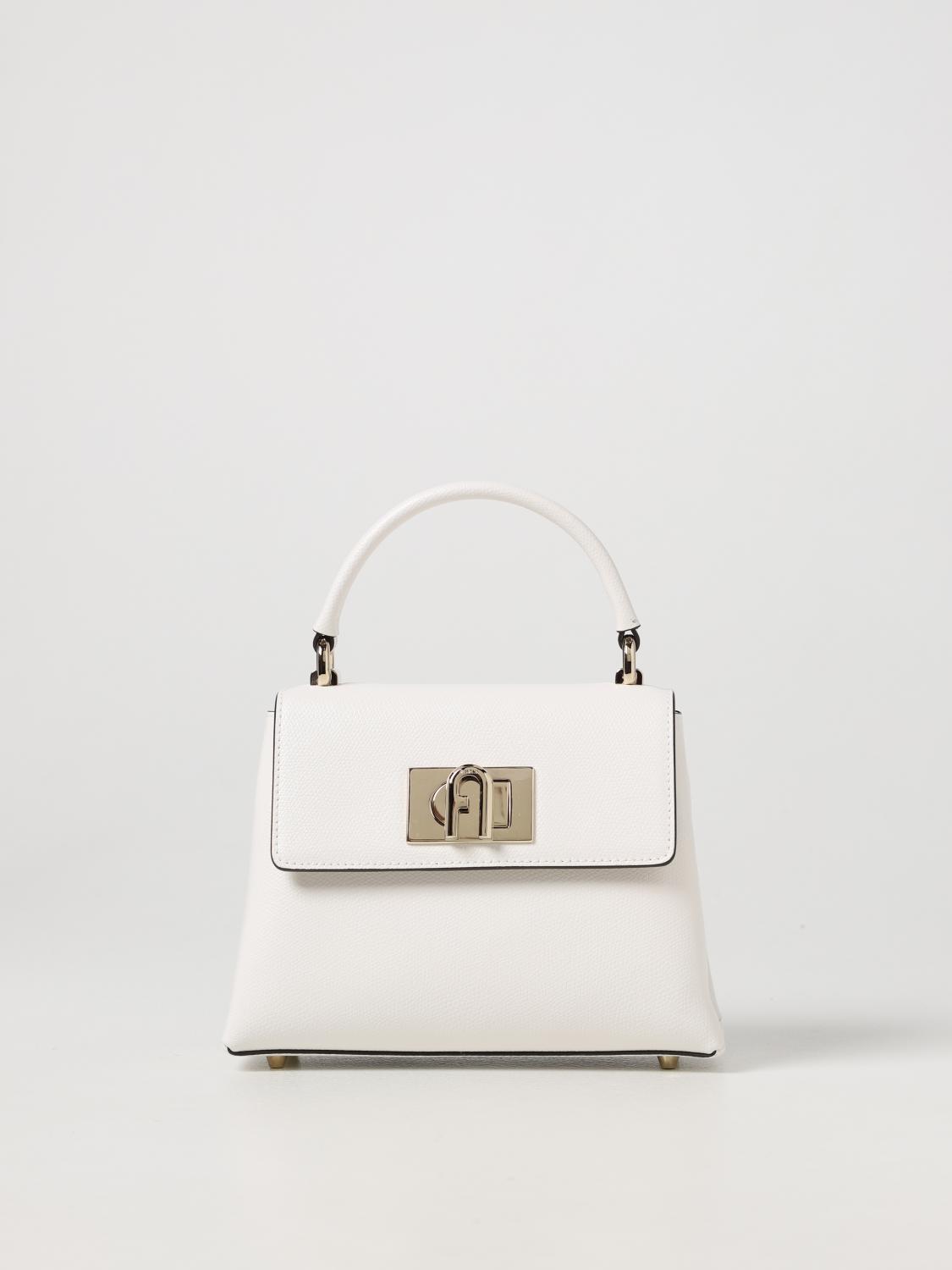 FURLA 1927 bag in micro grain leather Ice Furla mini bag