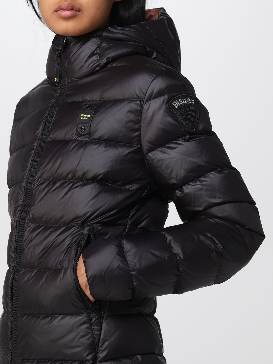 Caramelo Alentar siga adelante BLAUER: jacket for woman - Black | Blauer jacket 22WBLDC03020005050 online  on GIGLIO.COM