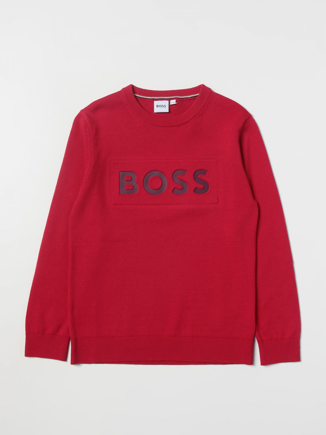 Verknald teer weg Hugo Boss Outlet: sweater for boys - Red | Hugo Boss sweater J25M42 online  on GIGLIO.COM