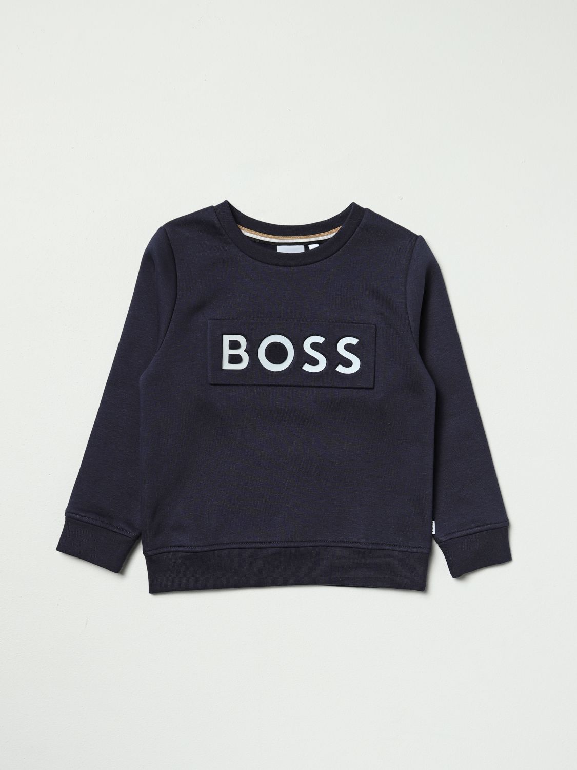HUGO BOSS: sweater for boys - Blue | Hugo Boss sweater J25M51 online on ...