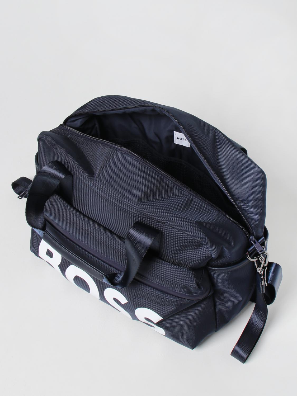 HUGO BOSS diaper bag with logo Blue Bag Hugo Boss J90273