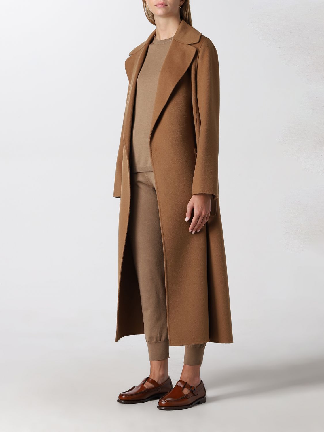 Donna Abbigliamento da Cappotti Cappotto Paolore in lana vergineMax Mara in Lana di colore Marrone 