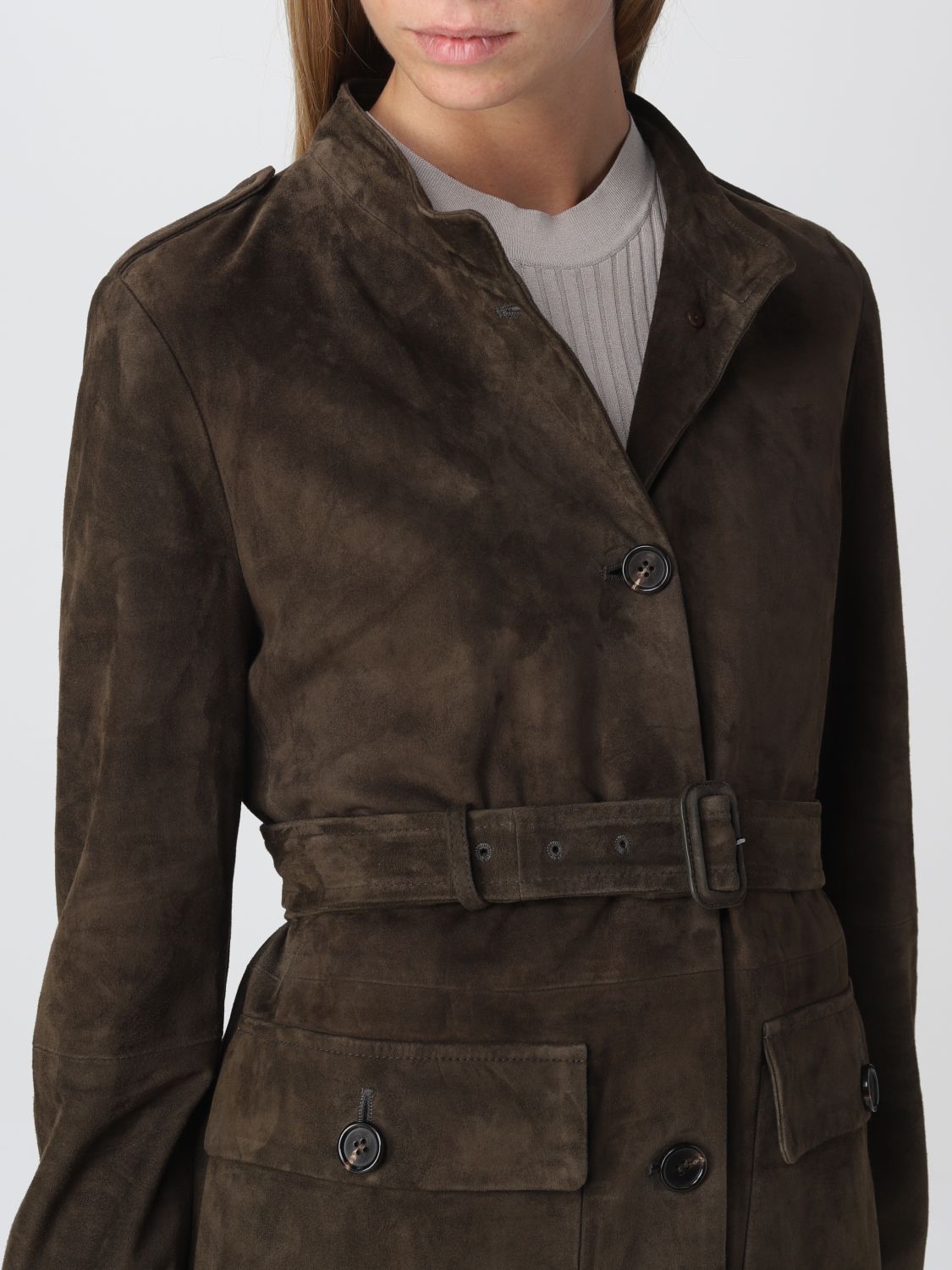 Куртка S Max Mara: Куртка S Max Mara для нее темно-серый 5