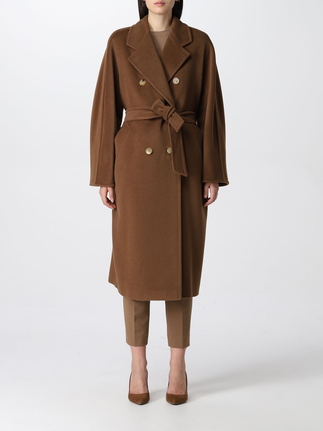 Max Mara Coat Women In Leather | ModeSens