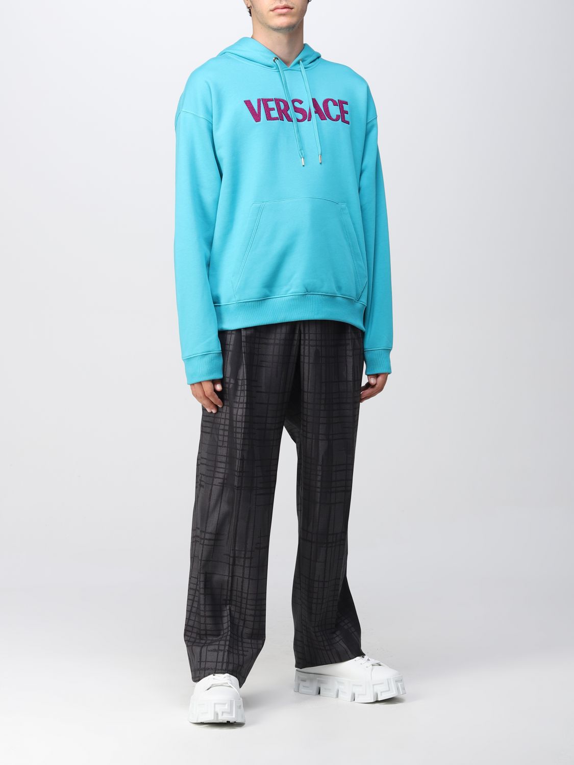 Sweatshirt Versace: Versace Herren Sweatshirt türkis 2