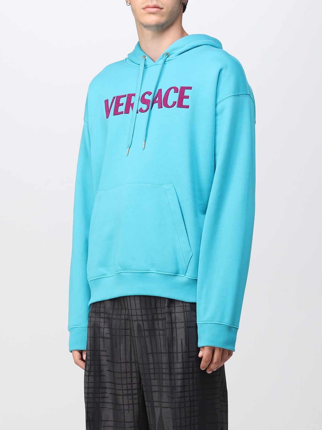 Sweatshirt Versace: Versace Herren Sweatshirt türkis 4