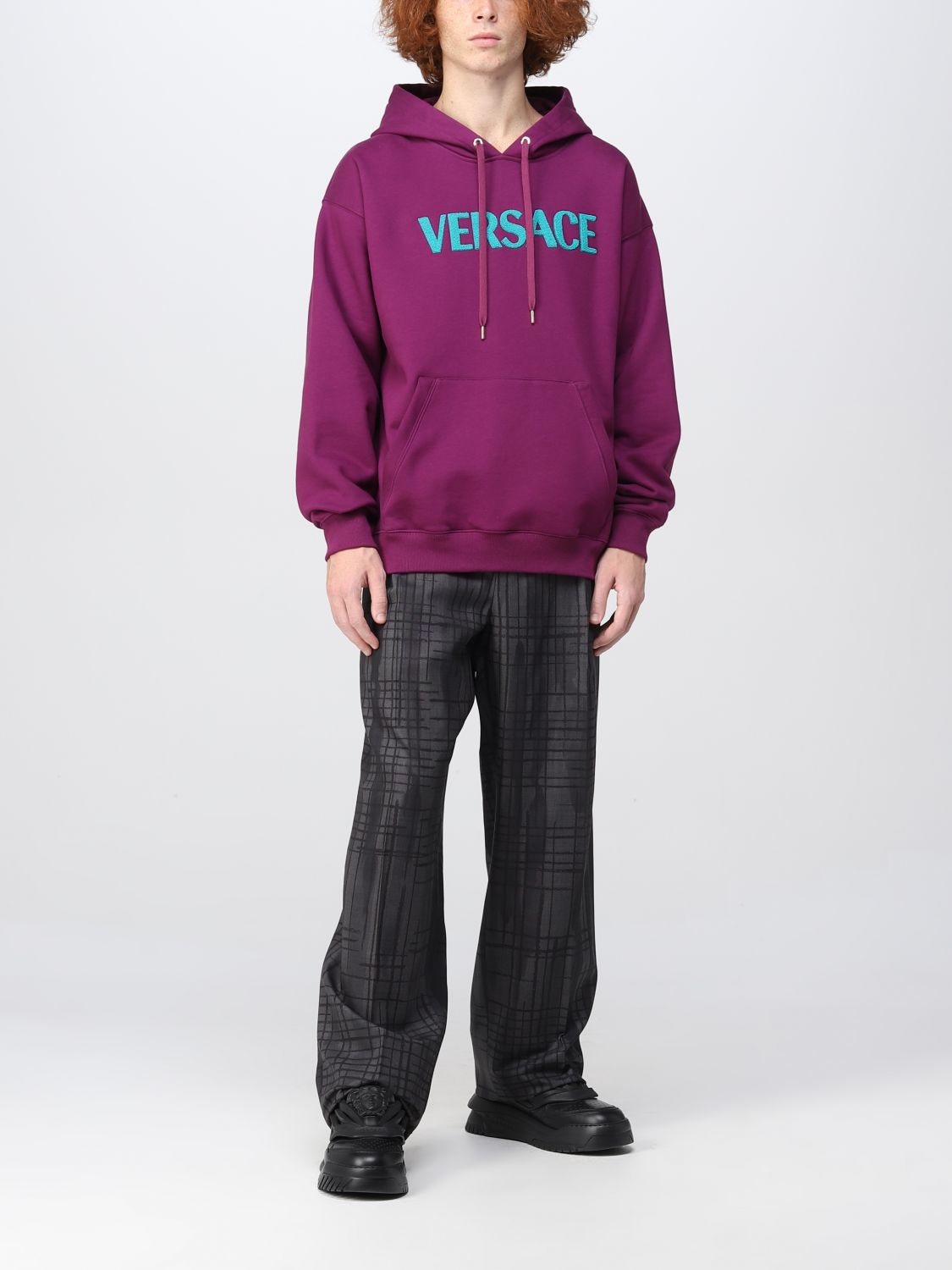 Sweatshirt Versace: Versace Herren Sweatshirt violett 2