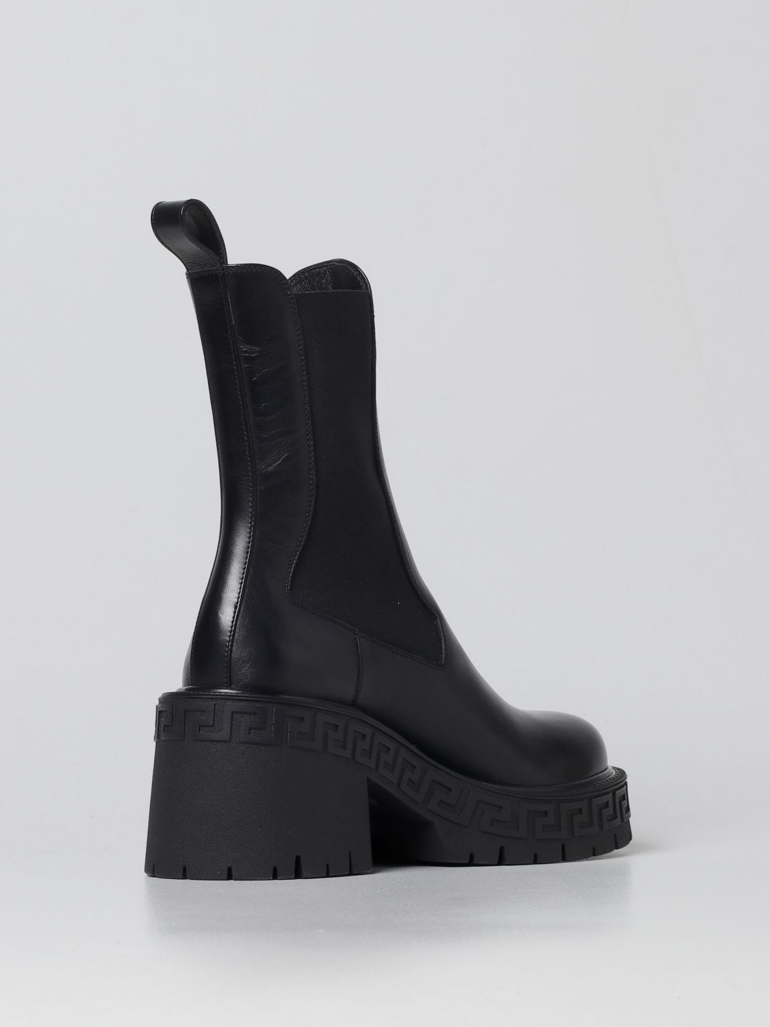 Flat ankle boots Versace: Versace flat ankle boots for women black 3