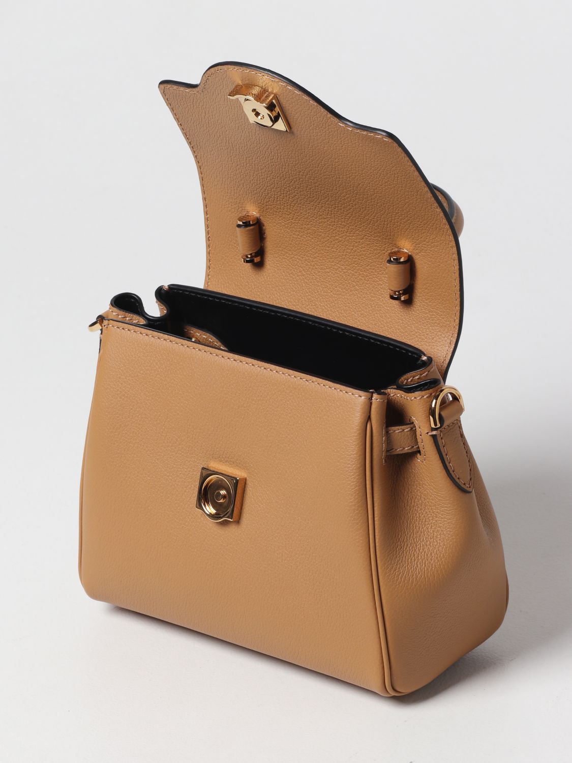 Handbag Versace: Versace handbag for women beige 6