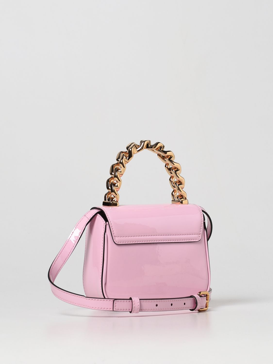 Мини-сумка Versace: Мини-сумка Versace для нее розовый 2