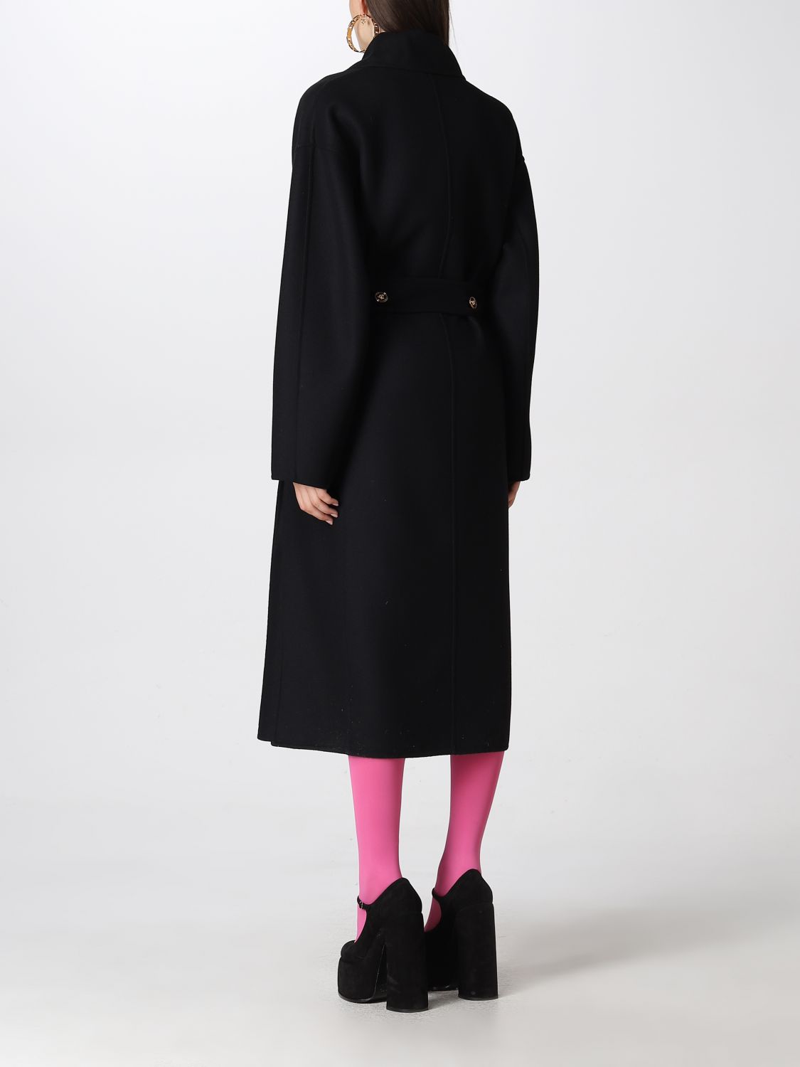 Coat Versace: Versace coat for women black 3