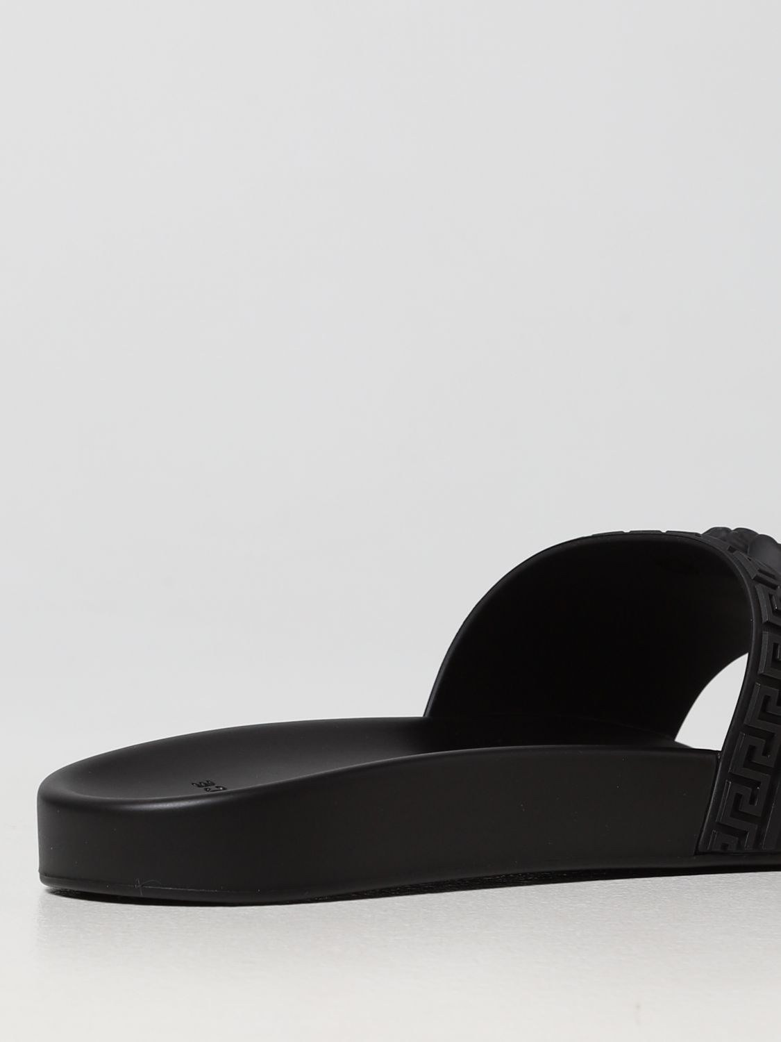 Sandals Versace: Versace rubber sandals with Medusa black 3