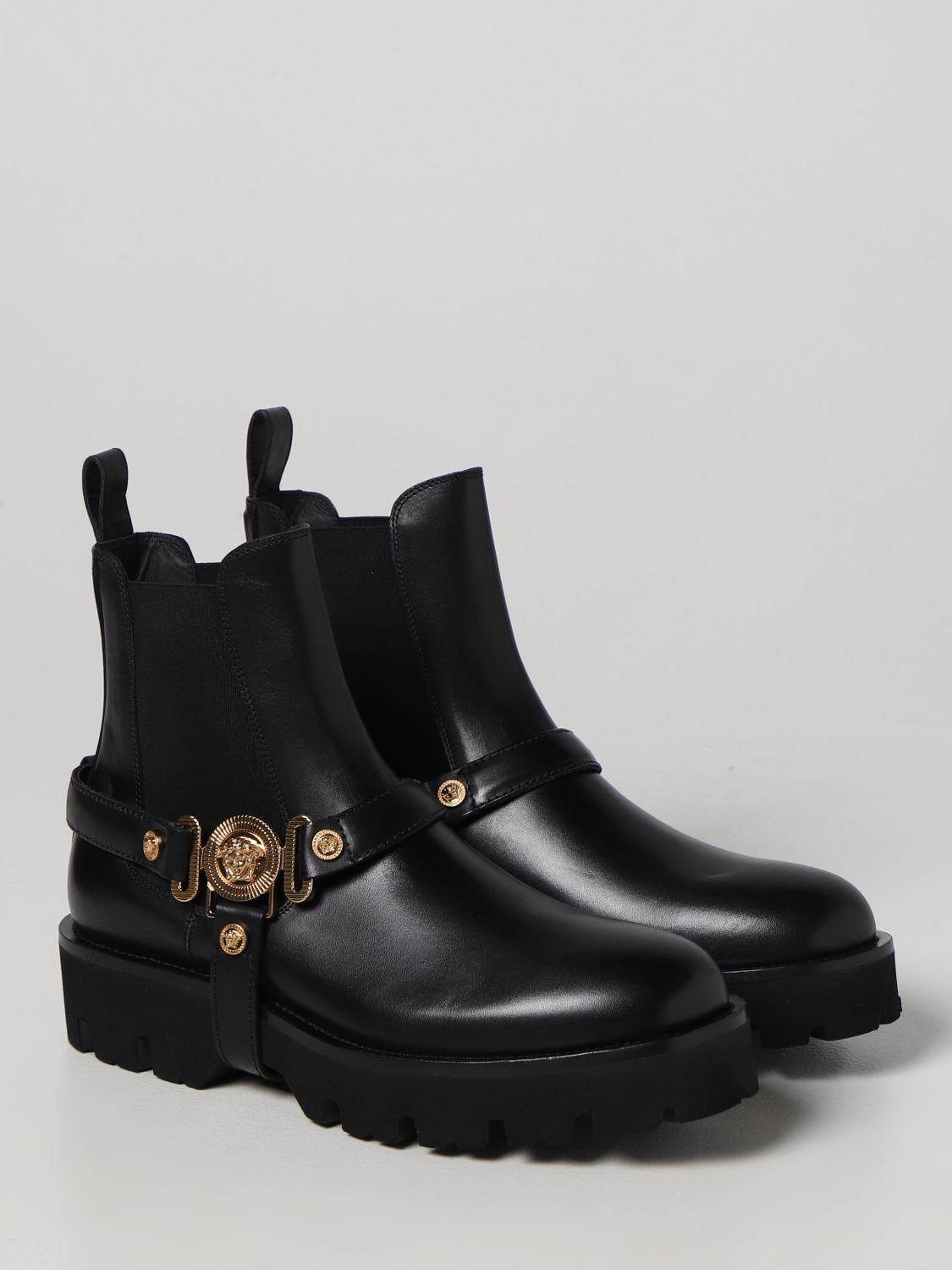 Ботинки челси Versace: Ботинки челси Versace для него черный 2
