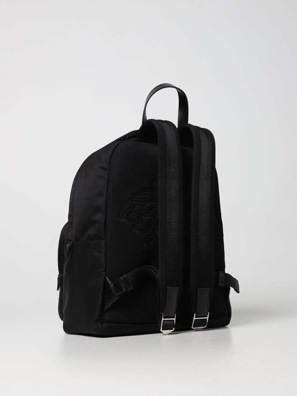 Backpack Versace: Versace La Medusa nylon backpack black 3