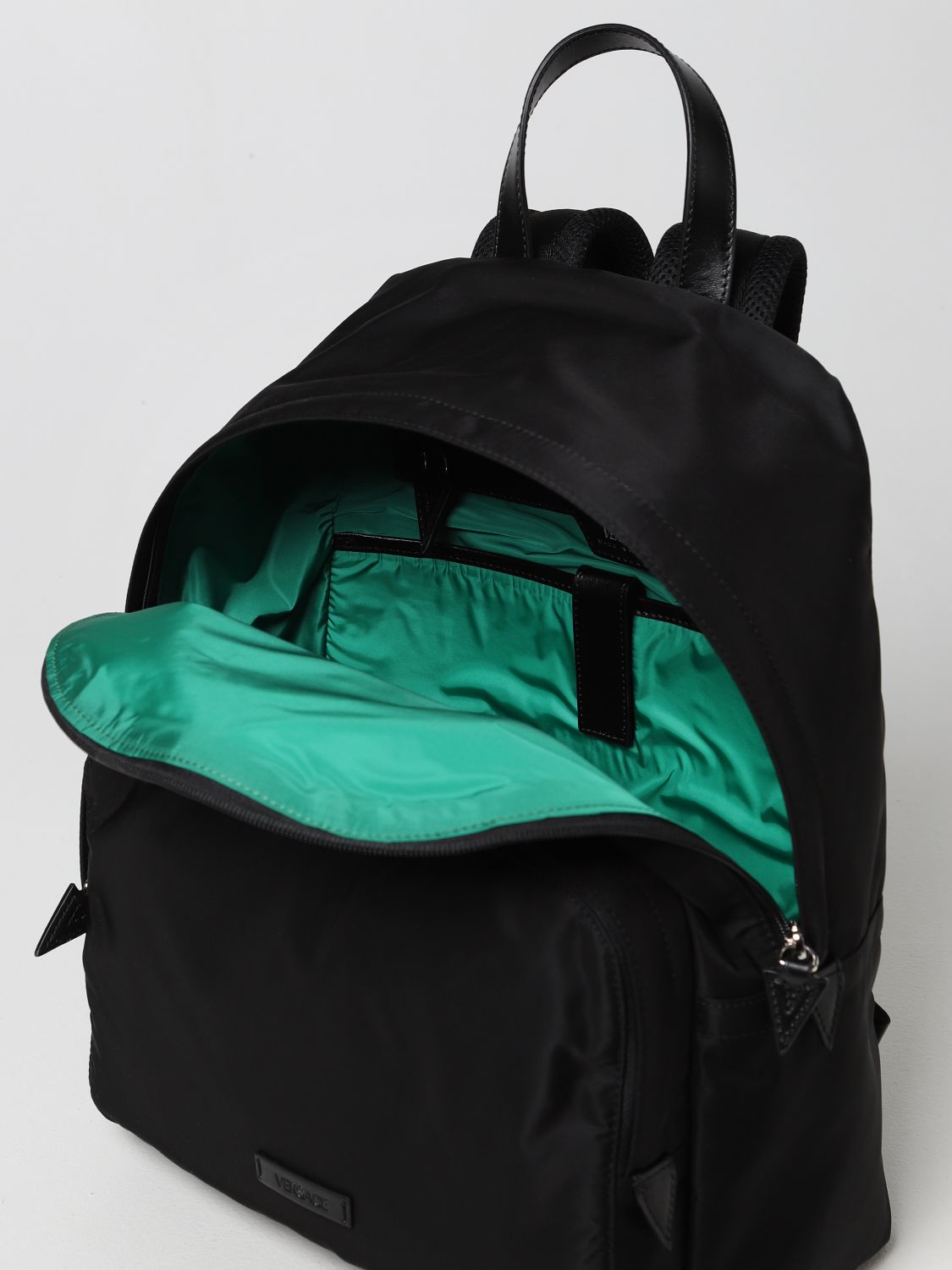 Backpack Versace: Versace La Medusa nylon backpack black 5