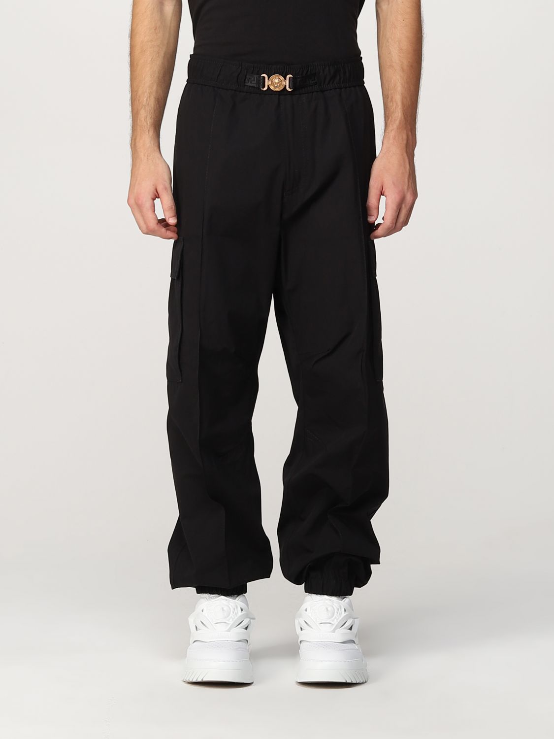 Trousers Versace: Versace trousers for men black 1