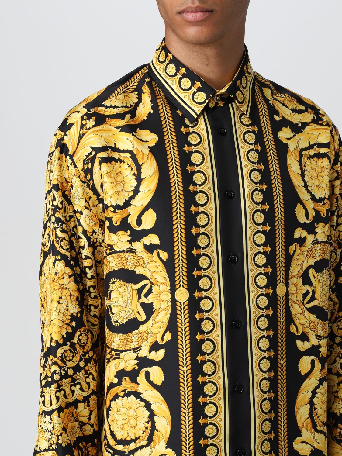 Hemd Versace: Versace Herren hemd gold 5