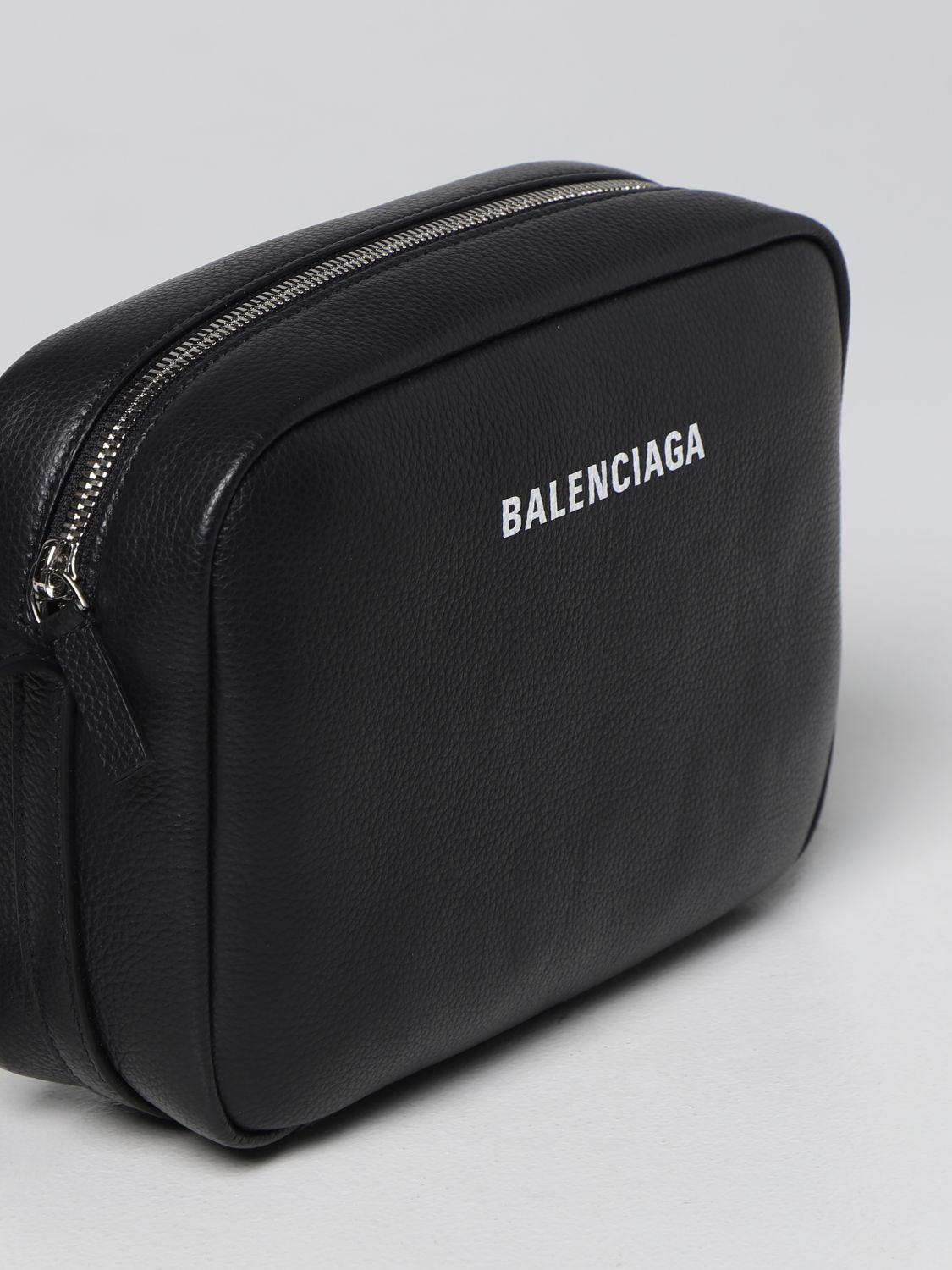 Balenciaga Black & White Logo Everyday Camera Bag, myGemma