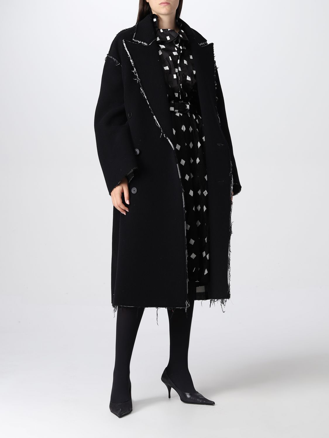 Пальто Balenciaga: Пальто Balenciaga для нее черный 2
