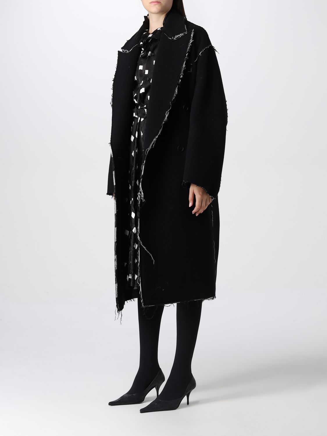 Mantel Balenciaga: Balenciaga Damen Mantel schwarz 4